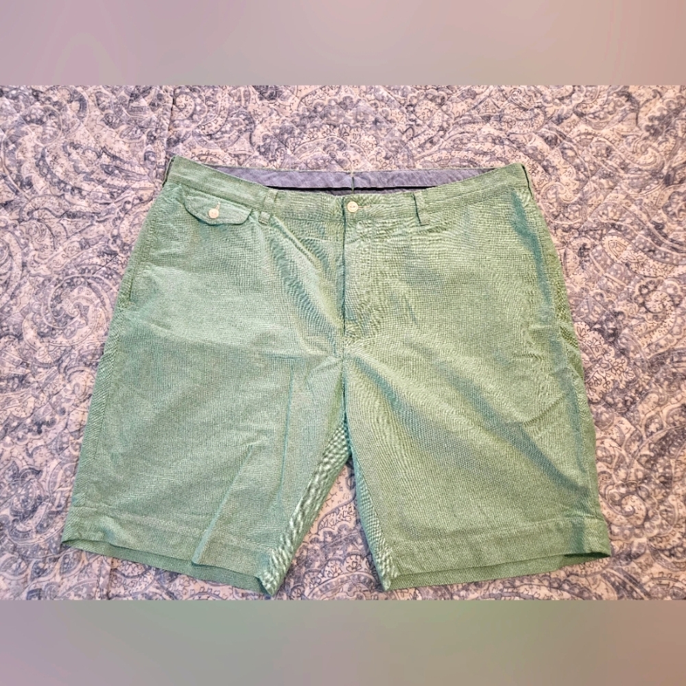 Polo by Ralph Lauren Green Flat Front Men Shorts